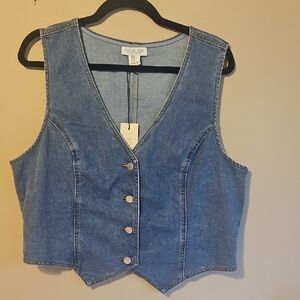 Rachel Zoe Light Blue Denim Vest